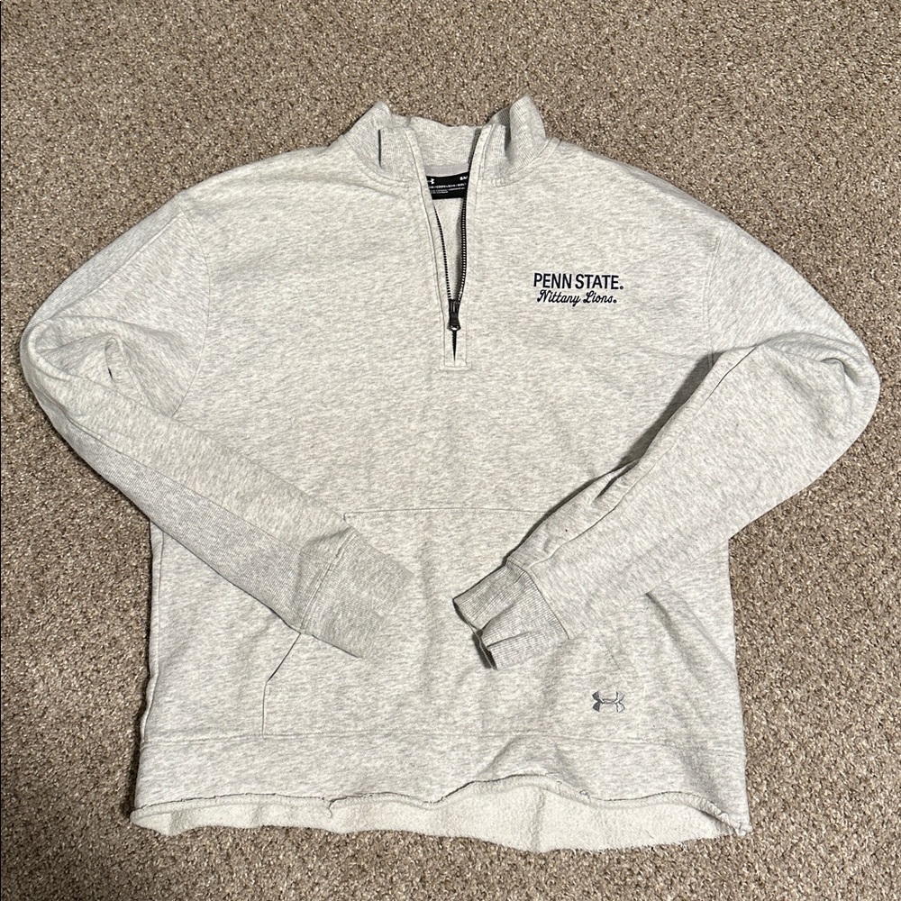 Under Armour Light Gray Quarter-Zip Pullover